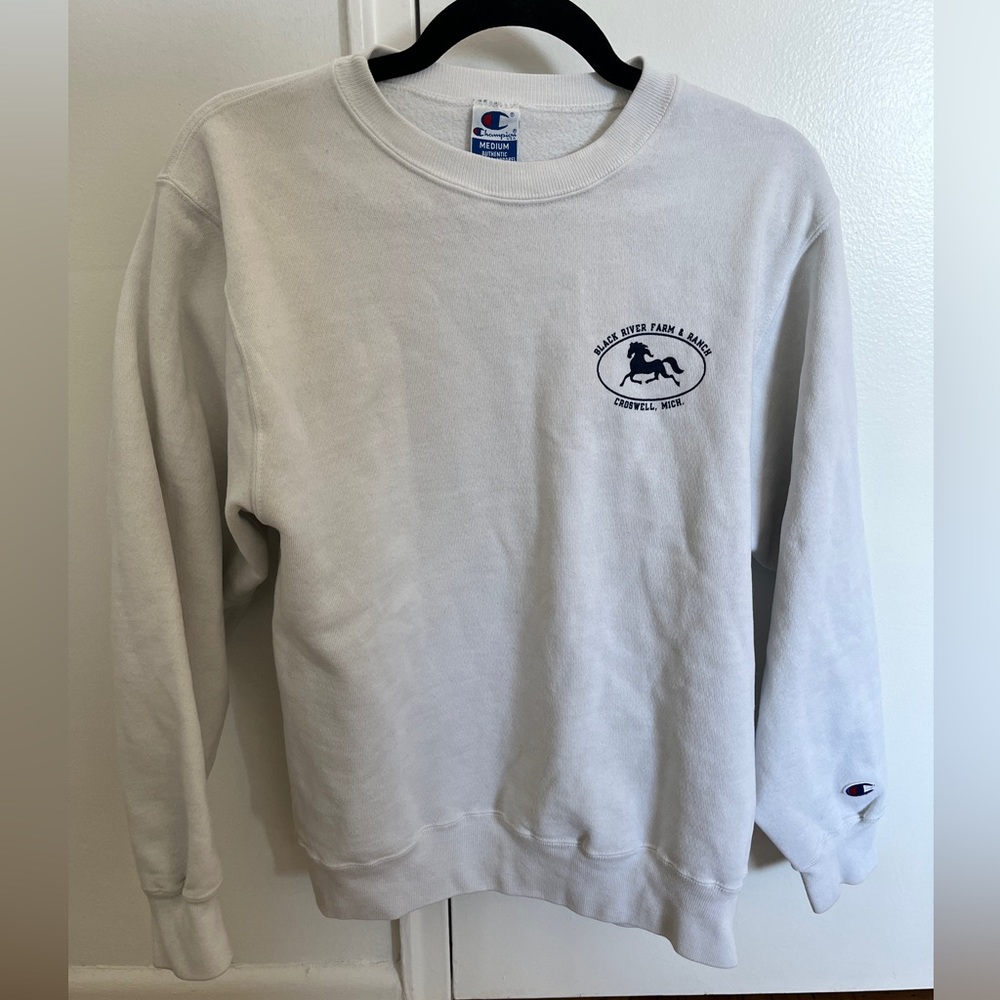 Champion White Crewneck